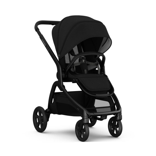 Детска количка 2в1 с автоматично сгъване RedsBaby Onix - Platinum Black Twill