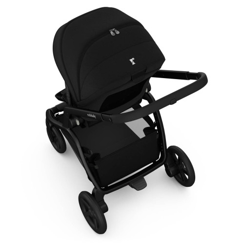 Детска количка 2в1 с автоматично сгъване RedsBaby Onix - Platinum Black Twill