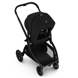 Детска количка 2в1 с автоматично сгъване RedsBaby Onix - Platinum Black Twill