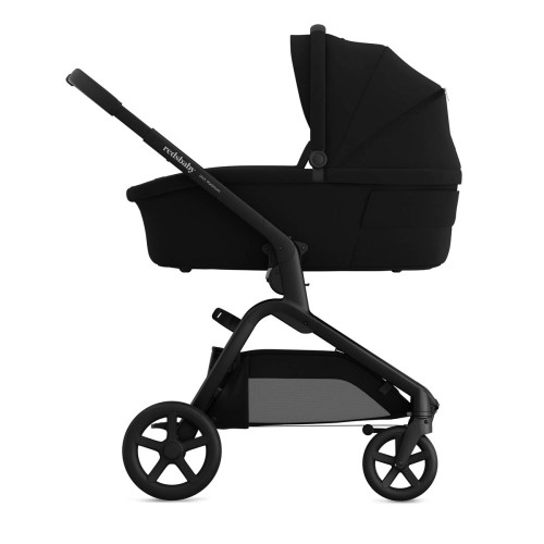 Детска количка 2в1 с автоматично сгъване RedsBaby Onix - Platinum Black Twill