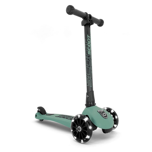 Scoot and Ride HIGHWAYKICK 3 LED сгъваема тротинетка със светещи колела - Forest