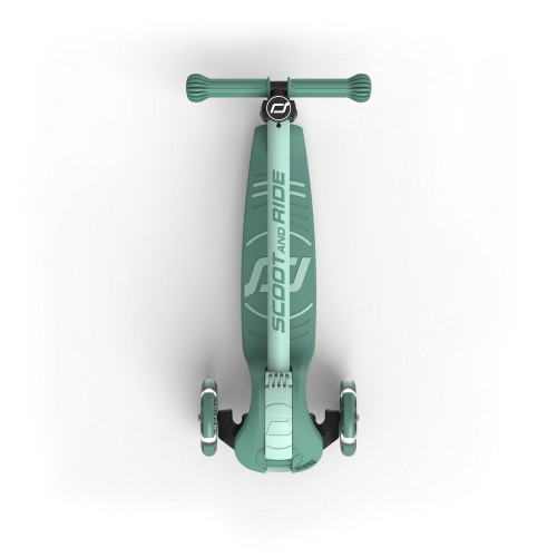 Scoot and Ride Highwaykick 3S сгъваема тротинетка със светещи колела - Forest