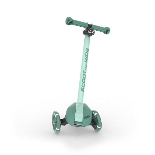 Scoot and Ride Highwaykick 3S сгъваема тротинетка със светещи колела - Forest