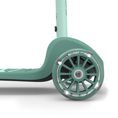Scoot and Ride Highwaykick 3S сгъваема тротинетка със светещи колела - Forest