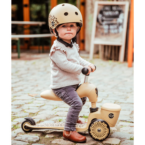 Scoot and Ride Lifestyle Детска тротинетка с багажник - Leopard