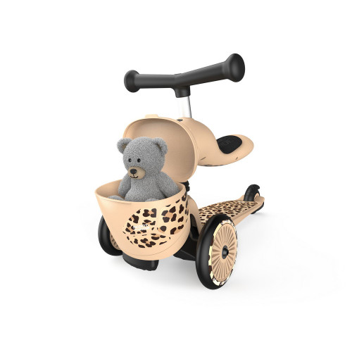 Scoot and Ride Lifestyle Детска тротинетка с багажник - Leopard