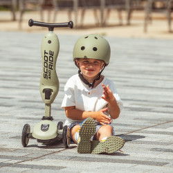 Scoot and Ride Тротинетка 2 в 1 Highwaykick 1 Olive