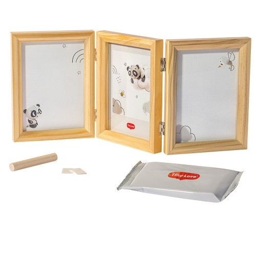 Tiny Love Дървена Рамка за 2 Отпечатъка и Снимка Tiny Creations, 0м+