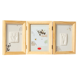 Tiny Love Дървена Рамка за 2 Отпечатъка и Снимка Tiny Creations, 0м+