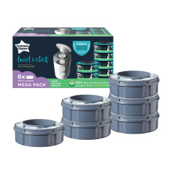 Tommee Tippee Комплект от 6 касети за хигиенен кош Twist and Click