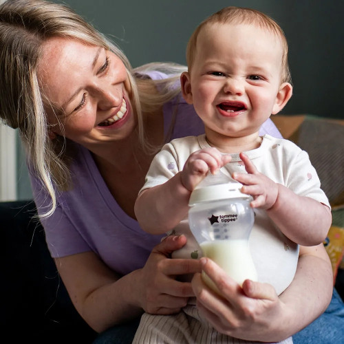 Tommee Tippee Комплект шишета за хранене Natural Start самостерилизиращи 2бр. х 340 мл, 3м+