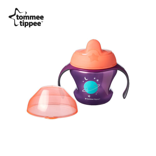 Tommee Tippee Неразливаща се чаша с мек накрайник 150 мл - лилава, 4м+
