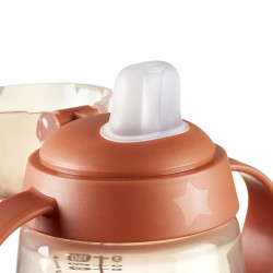 Tommee Tippee Неразливаща се чаша с мек накрайник и дръжки SoftSpout 150 мл, оранжева/лисиче, 4м+