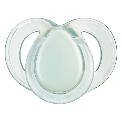 Tommee Tippee Ортодонтични залъгалки Night Time, 2 броя, в бяло и зелено, 6-18м
