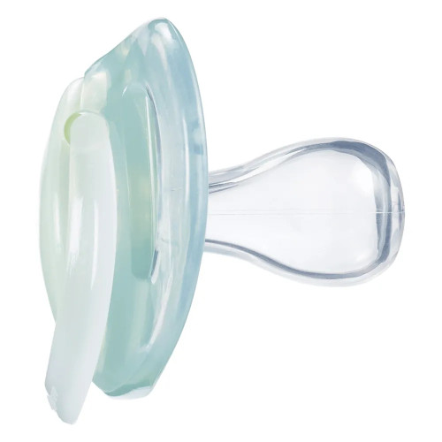 Tommee Tippee Ортодонтични залъгалки Night Time, 2 броя, в бяло и зелено, 6-18м