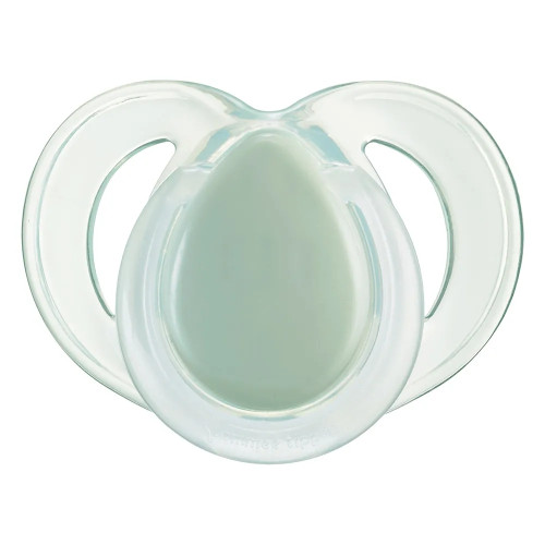 Tommee Tippee Ортодонтични залъгалки Night Time, 2 броя, в бяло и зелено, 6-18м