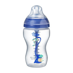 Tommee Tippee Шише за хранене Advanced Anti-Colic 340 мл с декорация - синьо, 3м+