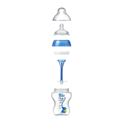 Tommee Tippee Шише за хранене Advanced Anti-Colic 340 мл с декорация - синьо, 3м+