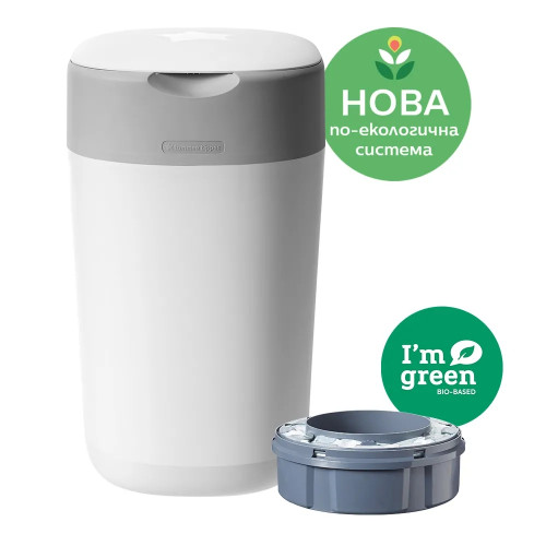 Tommee Tippee Twist and Click кош за пелени за еднократна употреба - бял