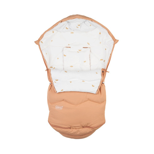 Зимно чувалче за количка и столче за кола в едно Voksi® Explorer - Sandstone Peach