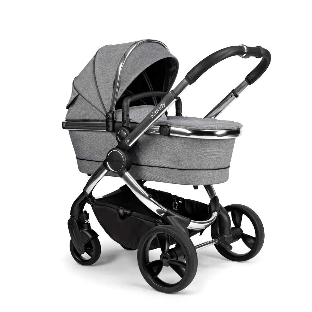 https://www.roshko.bg/media/catalog/product/cache/1/image/9df78eab33525d08d6e5fb8d27136e95/0/2/iCandy бебешка количка 2 в 1 Peach 6 Chrome Light Grey Check кош за новородено.webp