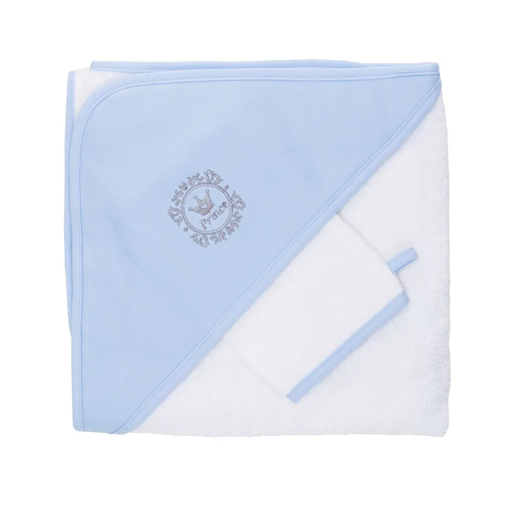 https://www.roshko.bg/media/catalog/product/cache/1/image/9df78eab33525d08d6e5fb8d27136e95/1/0/Fillikid Bath Set комплект бебешка хавлия с качулка (100x100 см) и хавлиена ръкавица (24x20 см) - Prince 2.webp