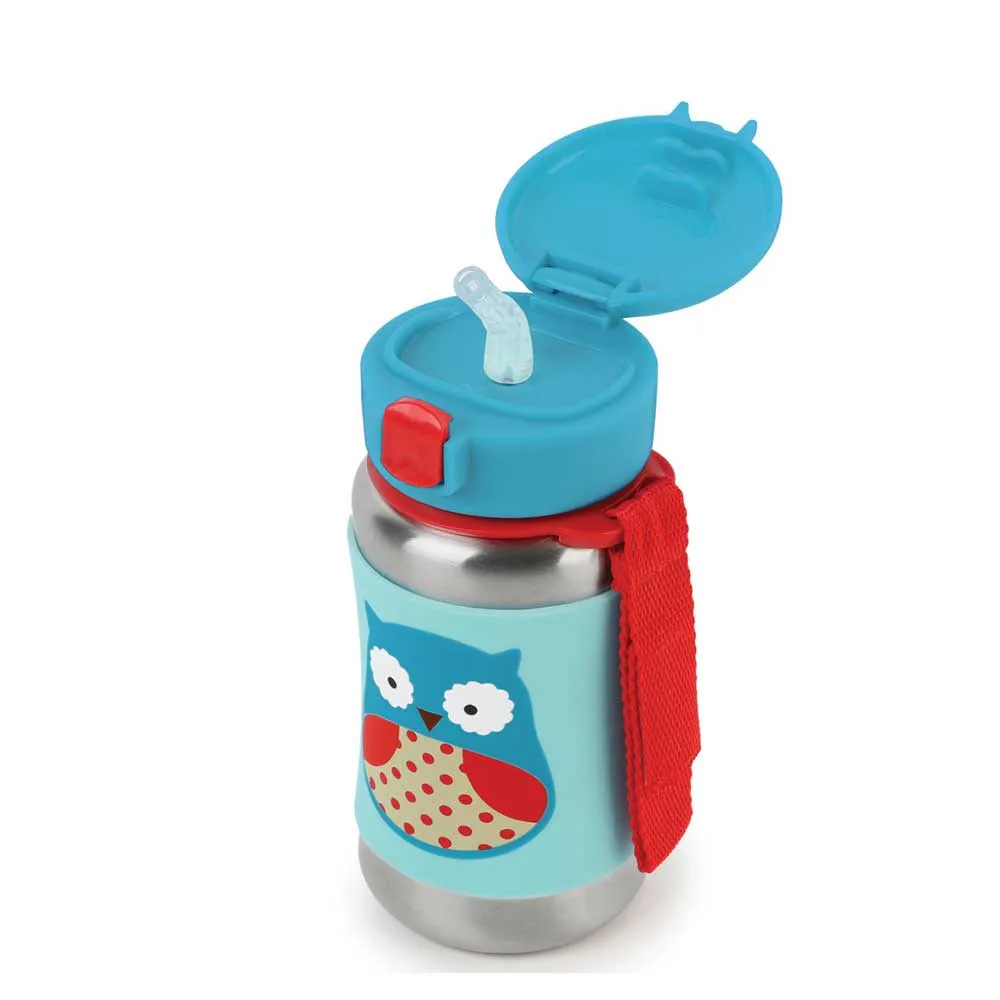 https://www.roshko.bg/media/catalog/product/cache/1/image/9df78eab33525d08d6e5fb8d27136e95/2/5/Skip Hop бутилка със сламка от неръждаема стомана бухалчето Отис 252511 - Skip Hop Zoo Stainless Steel Little Kid Straw Bottle Owl Otis.webp