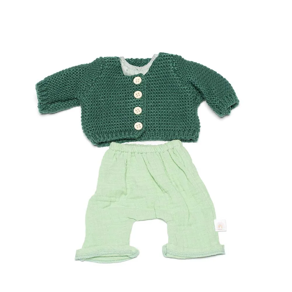 https://www.roshko.bg/media/catalog/product/cache/1/image/9df78eab33525d08d6e5fb8d27136e95/3/1/Miniland Baby кукла момченце 38 см със зелена жилетка 4.webp