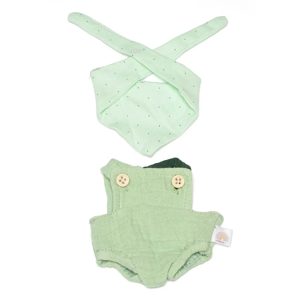 https://www.roshko.bg/media/catalog/product/cache/1/image/9df78eab33525d08d6e5fb8d27136e95/3/1/Miniland Baby кукла момченце 21 см със зелен гащеризон 2.webp