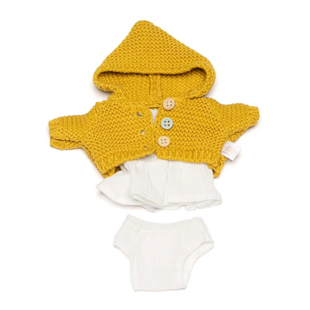 https://www.roshko.bg/media/catalog/product/cache/1/image/9df78eab33525d08d6e5fb8d27136e95/3/1/Miniland Baby кукла момиченце 21 см с жилетка и рокля 2.webp