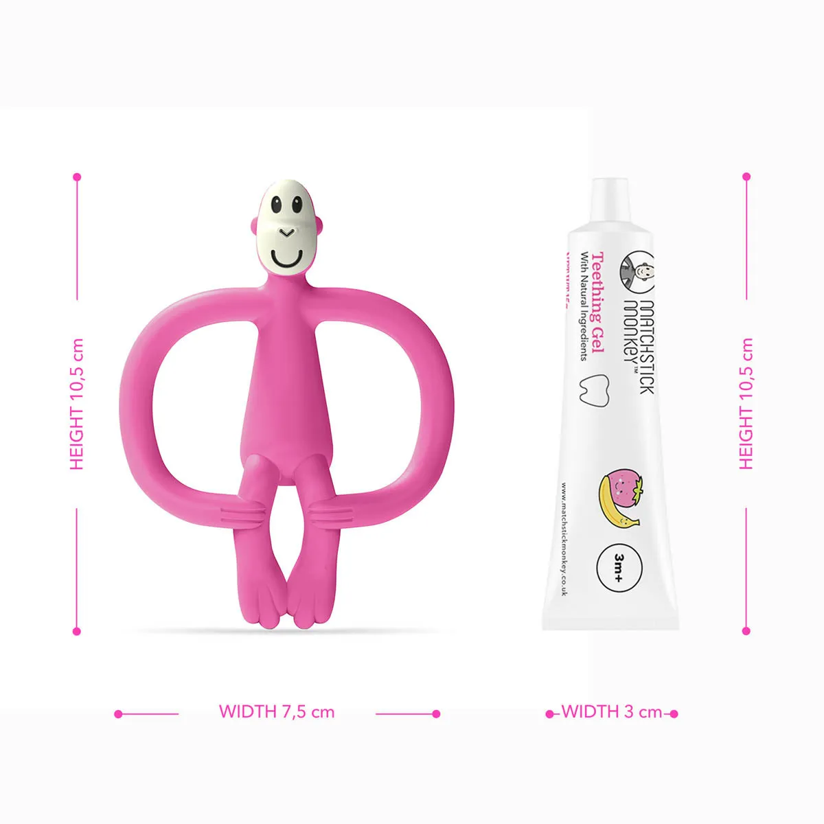 https://www.roshko.bg/media/catalog/product/cache/1/image/9df78eab33525d08d6e5fb8d27136e95/3/_/Matchstick Monkey Animal Teether чесалка с апликатор и гел за никнещи зъбки - Pink.webp
