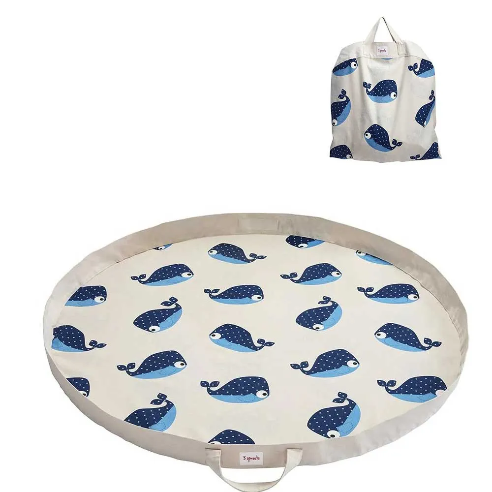 https://www.roshko.bg/media/catalog/product/cache/1/image/9df78eab33525d08d6e5fb8d27136e95/3/s/3 Sprouts Play Mat Bag подложка за игра 2 в 1 - Whale.webp