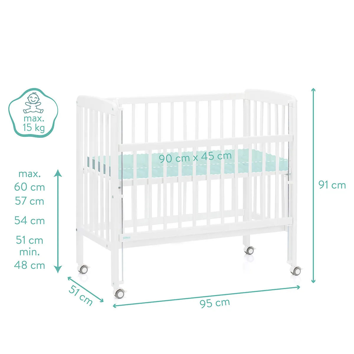 https://www.roshko.bg/media/catalog/product/cache/1/image/9df78eab33525d08d6e5fb8d27136e95/5/5/Fillikid Nino дървена кошара за съвместно спане - White.webp