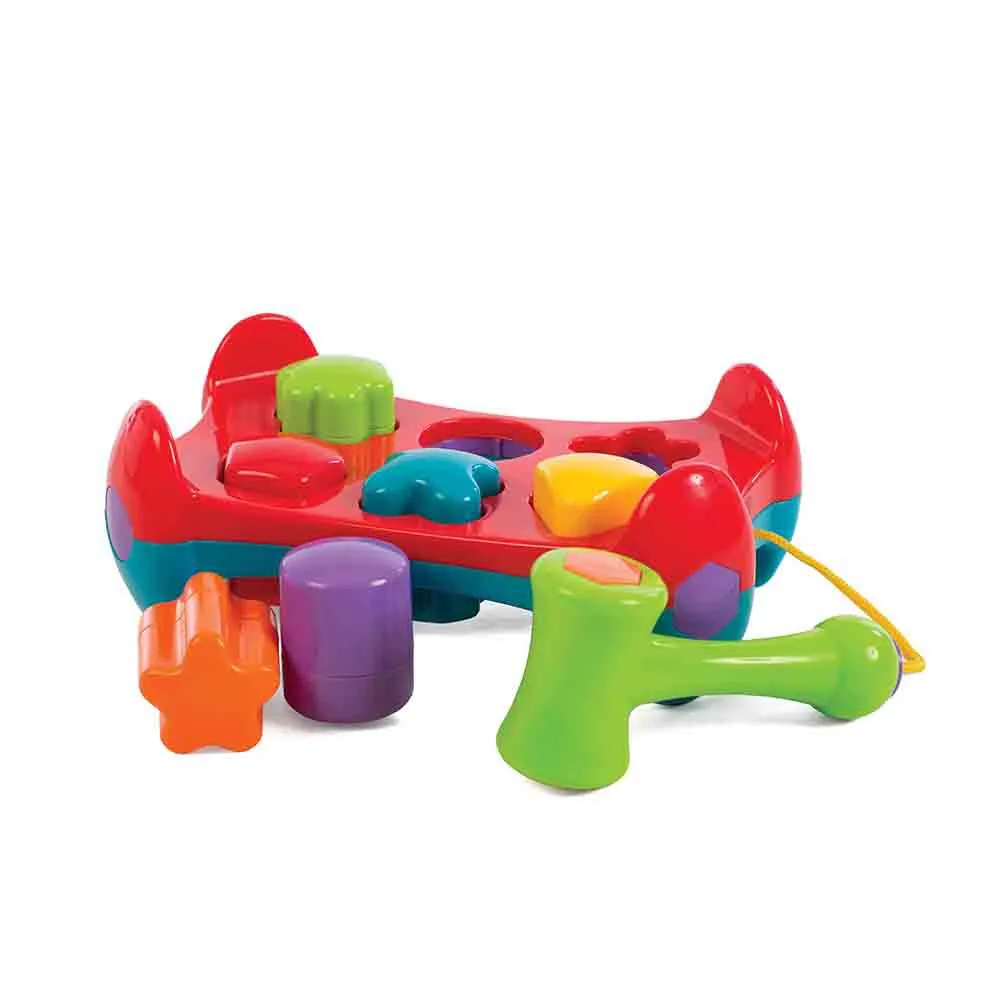 https://www.roshko.bg/media/catalog/product/cache/1/image/9df78eab33525d08d6e5fb8d27136e95/6/6/ играчка с форми за подреждане и чук Shape Sorting Tray Playgo .webp