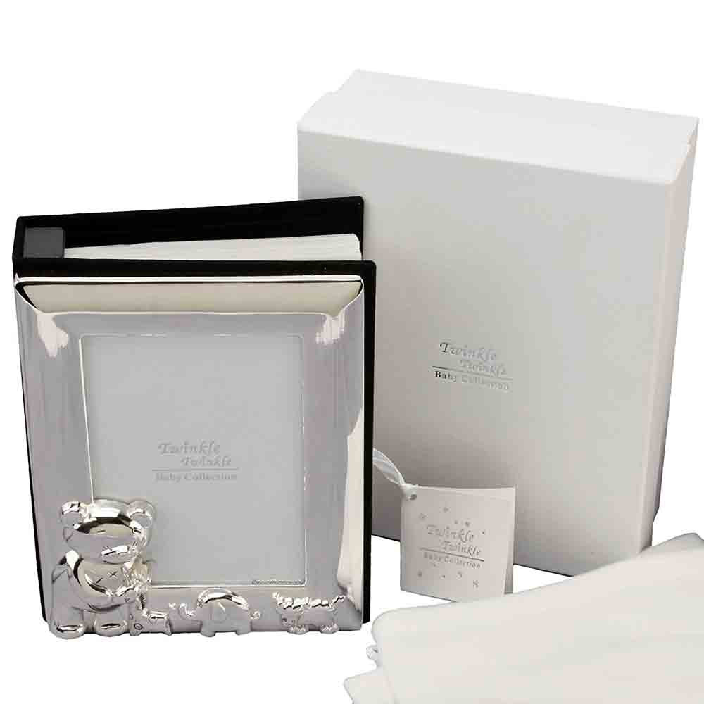 Posrebren Bebeshki Album S 3d Figurki I Myasto Za Gravirane Twinkle Twinkle Cg305c Roshko