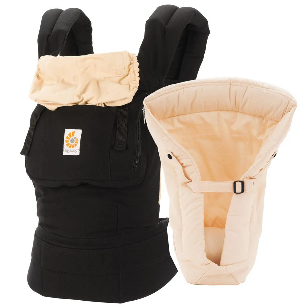 https://www.roshko.bg/media/catalog/product/cache/1/image/9df78eab33525d08d6e5fb8d27136e95/e/r/Ergobaby Bundle Original with Easy Snug Infant Insert:ергономична раница Black Camel 1.webp