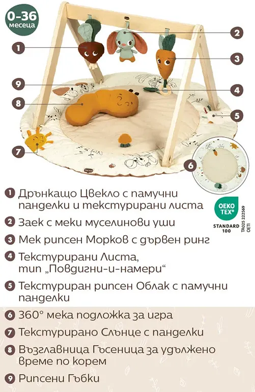 Tiny Love Активна гимнастика Luxe Gymini – Eco серия Garden of Adventures