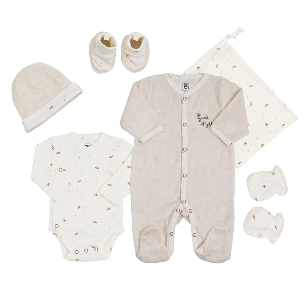 https://www.roshko.bg/media/catalog/product/cache/1/image/9df78eab33525d08d6e5fb8d27136e95/k/o/Trois Kilos Sept Комплект за новородено от 6 части - Good Night.webp