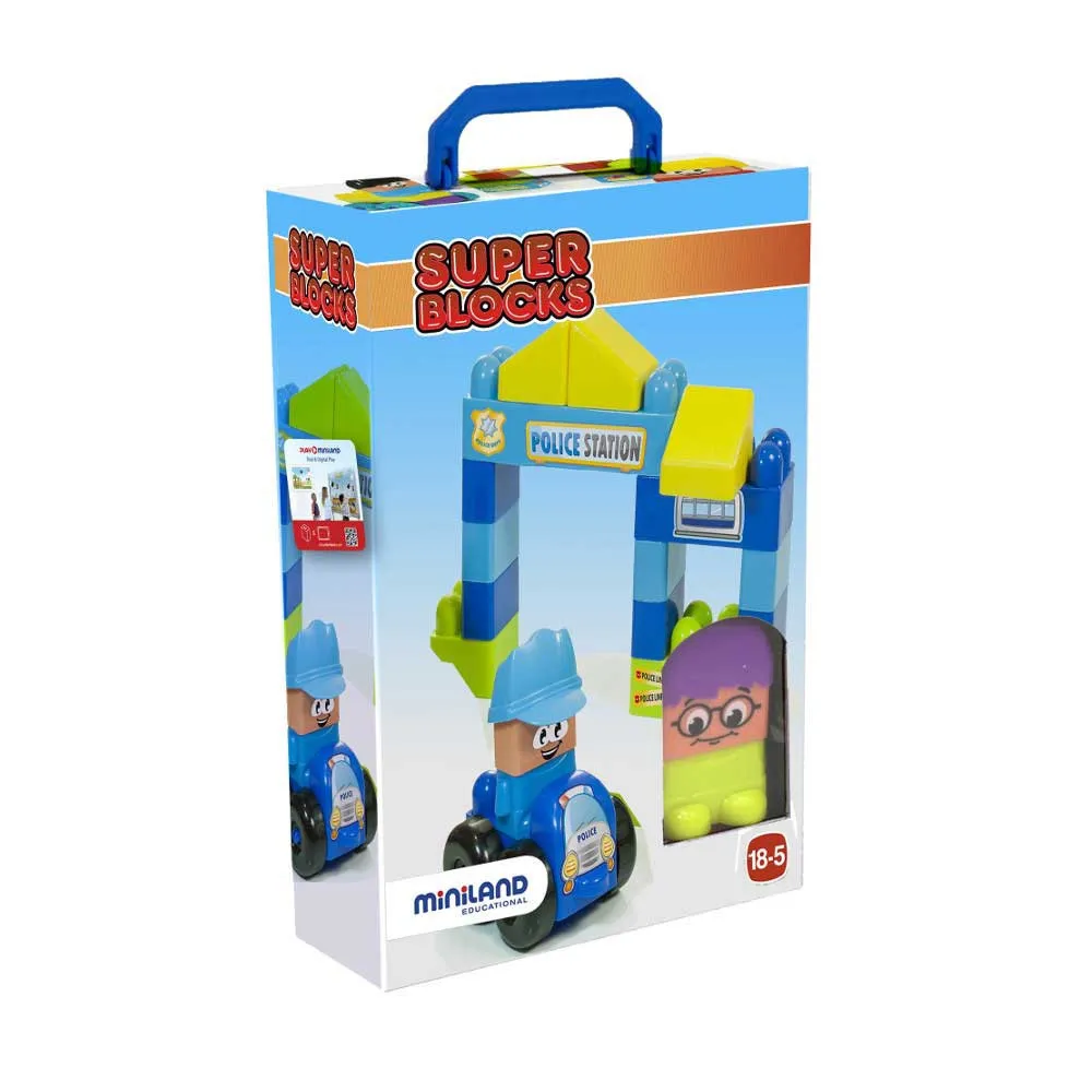 https://www.roshko.bg/media/catalog/product/cache/1/image/9df78eab33525d08d6e5fb8d27136e95/m/i/Miniland Baby Super Blocks Police Station детски конструктор пожарна 32353 3.webp