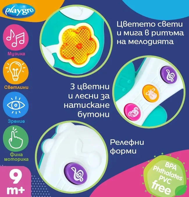 Музикална играчка китара с мигащи светлини
