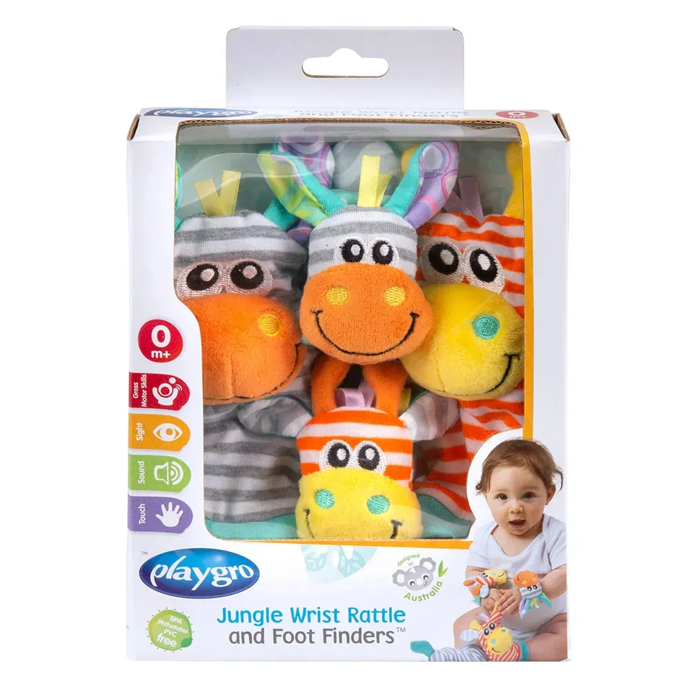 https://www.roshko.bg/media/catalog/product/cache/1/image/9df78eab33525d08d6e5fb8d27136e95/p/l/Playgro Гривни-дрънкалки и чорапки Джунгла Refresh, 0м+.webp