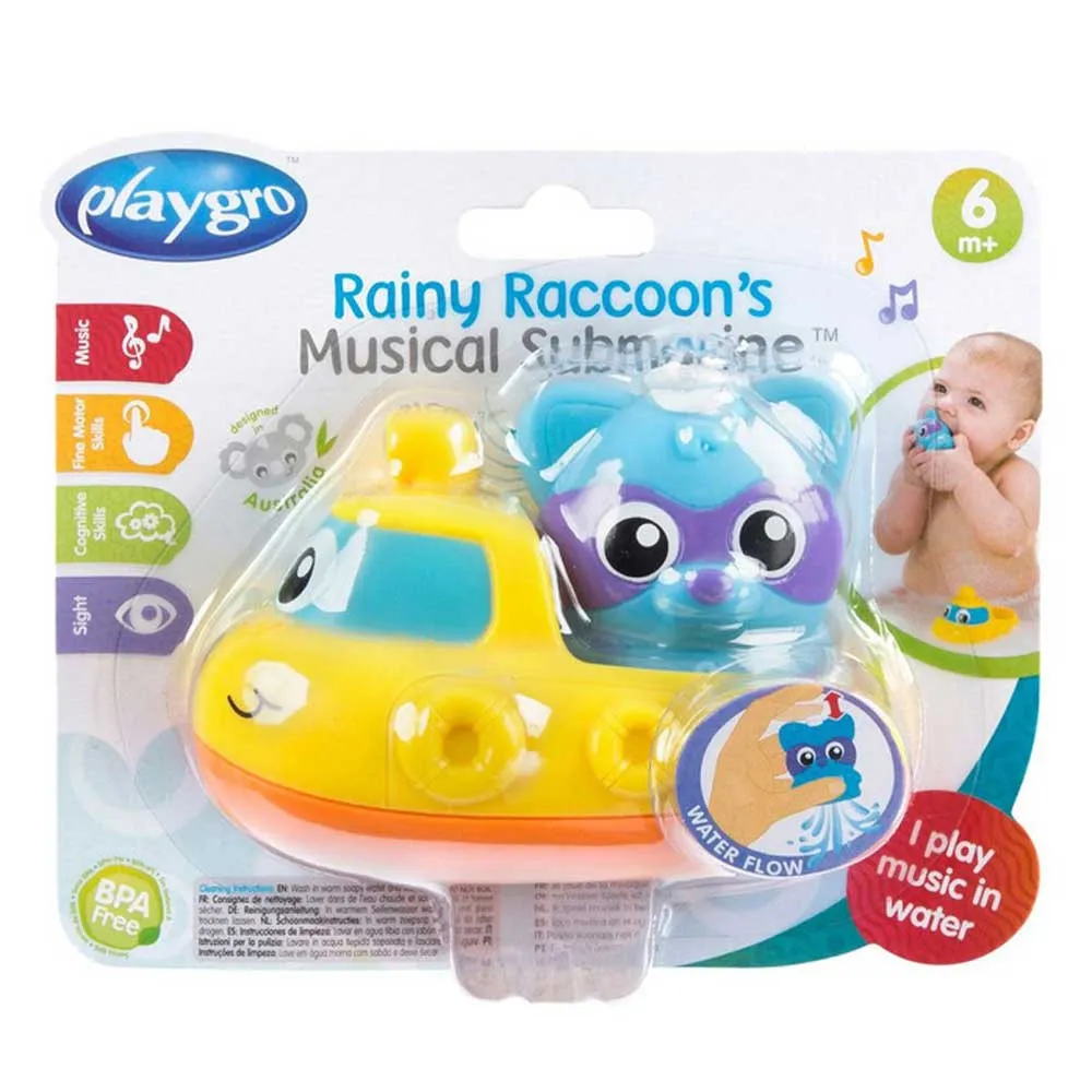 https://www.roshko.bg/media/catalog/product/cache/1/image/9df78eab33525d08d6e5fb8d27136e95/r/a/Playgro Rainy Raccoon's Musical Submarine музикална подводница за баня 4.webp