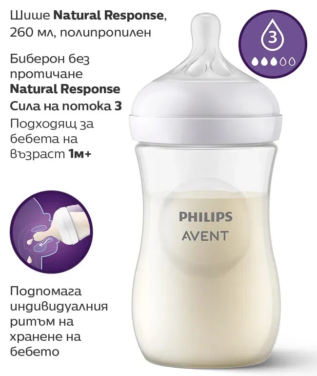 Комплект от 3 шишета Natural Response 260 мл
