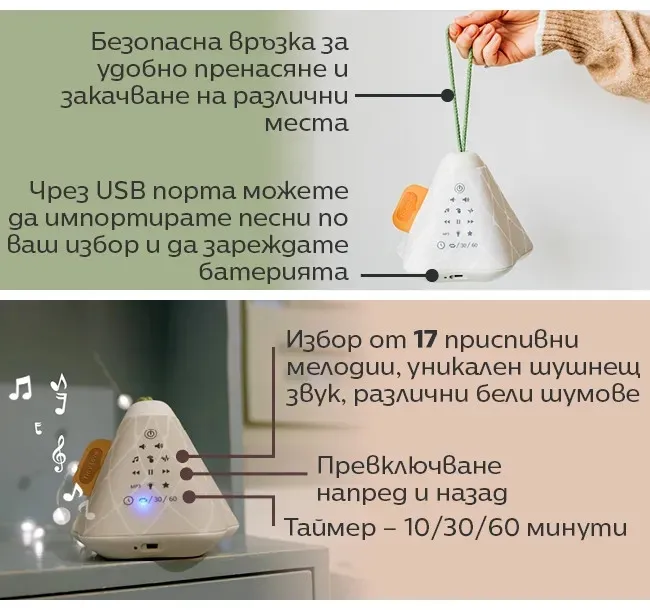 Tiny Love Музикален проектор 3 в 1 Boho Chic Tiny Dreamer Tiny Love Музикален проектор 3 в 1 Boho Chic Tiny Dreamer