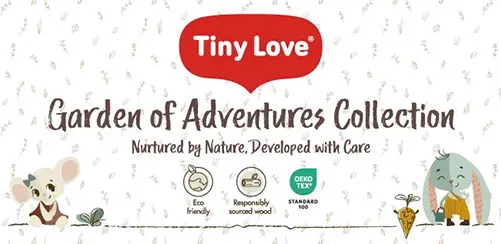 Tiny Love Дървена Еко Въртележка Garden of Adventures