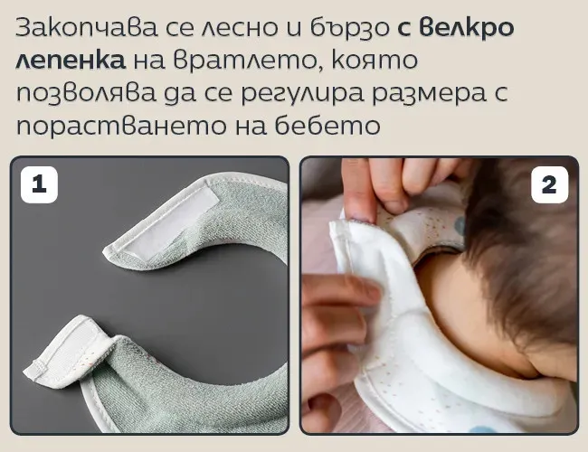 Tommee Tippee ComfeeFit – Двулицеви текстилни лигавници