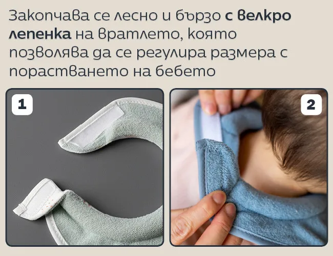 Tommee Tippee ComfeeFit – Двулицеви текстилни лигавници