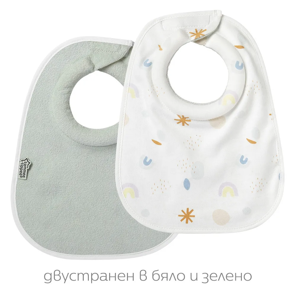 https://www.roshko.bg/media/catalog/product/cache/1/image/9df78eab33525d08d6e5fb8d27136e95/t/t/Tommee Tippee Комплект от 2 броя Двустранен текстилен лигавник ComfeeFit.webp