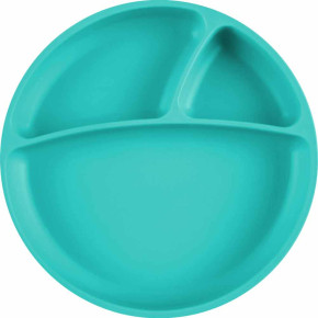 Minikoioi Portions силиконова чиния с вакуум - Green