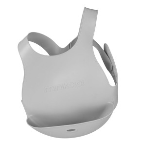 Minikoioi Flexi Bib силиконов лигавник с джоб - Grey